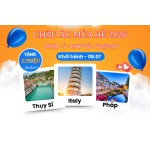TOUR HOT CHÂU ÂU MÙA HÈ | PARIS – THỤY SĨ – Ý – VATICAN