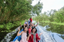 [AN GIANG 1N1Đ] Khám Phá Chùa Lá Sen Vua | Rừng Tràm Trà Sư