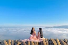 DU XUÂN ĐÀ LẠT HAPPY HILL - THE FLOREST HOA TRONG RỪNG CẦU ĐẤT NGẮM HOA ĐÀO