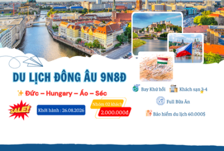 DU NGOẠN ĐÔNG ÂU DỊP QUỐC KHÁNH | ĐỨC – ÁO – HUNGARY