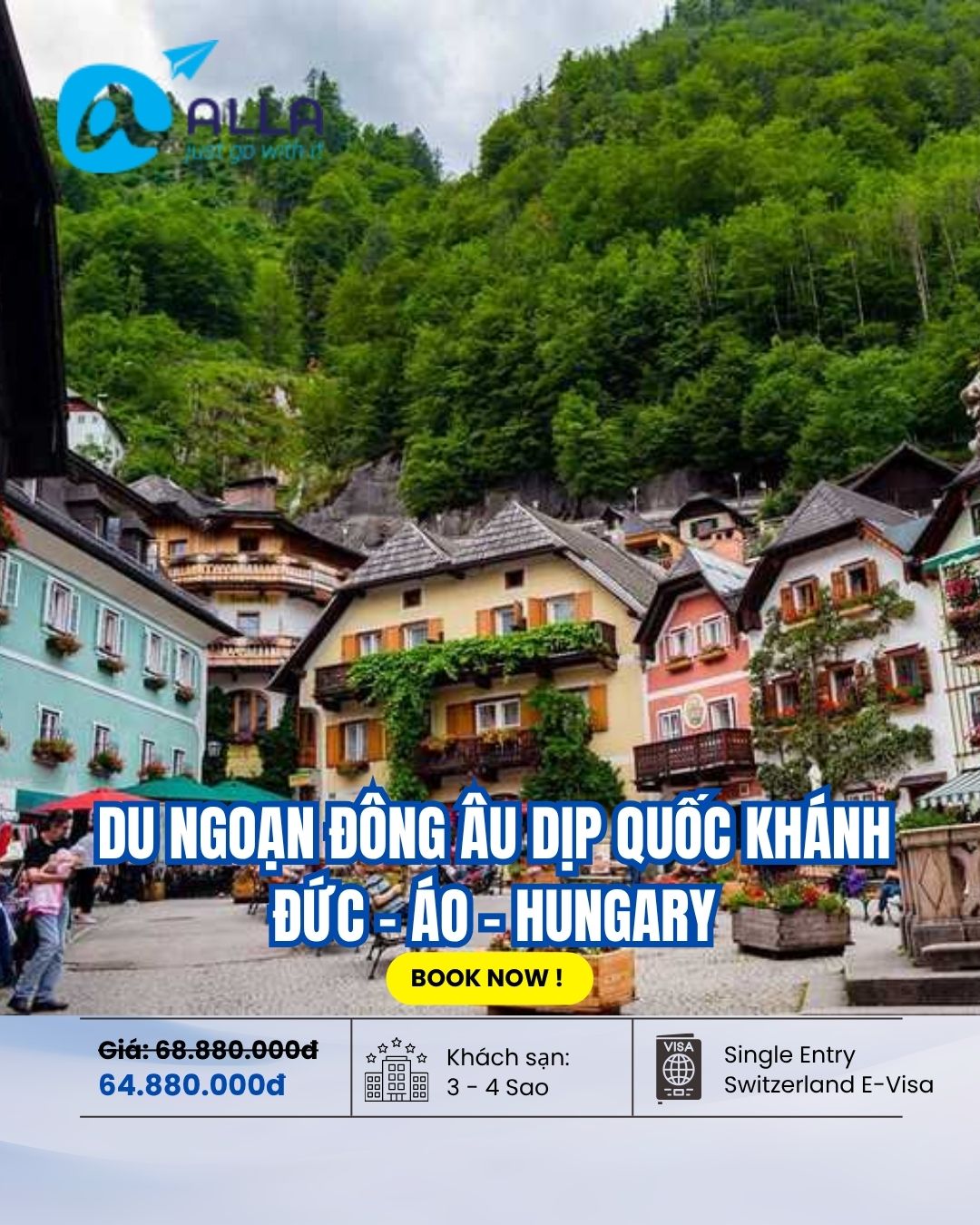 Nằm kiêu hãnh giữa lòng lục địa già, nước Áo được ví như một viên ngọc diệu kỳ của Trung Âu, nơi giao thoa thăng hoa giữa di sản văn hóa đỉnh cao và tạo hóa thiên nhiên hùng vĩ.
